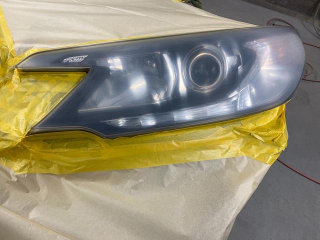 ホンダ CR-V ヘッドライト クリアー塗装 マフラー取り付け　福島県いわき市