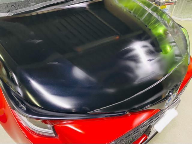 トヨタ カローラスポーツ フェンダーツートーン塗装 ガラスコーティング ジーゾックス クスコ製牽引フック 塗装取付 福島県いわき市