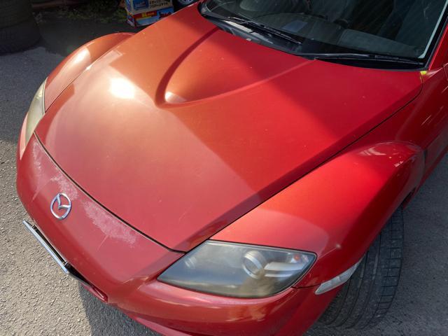 MAZDA RX-8 全塗装 オールペン 色褪せ クリア剥がれ 鈑金塗装 修理 福島県いわき市 下地編