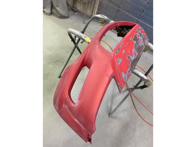 MAZDA RX-8 全塗装 オールペン 色褪せ クリア剥がれ 鈑金塗装 修理 福島県いわき市 下地編