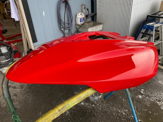 Kawasaki ウルトラ260X フードパネル 塗装 ジェットスキー マリンスポーツ 福島県いわき市