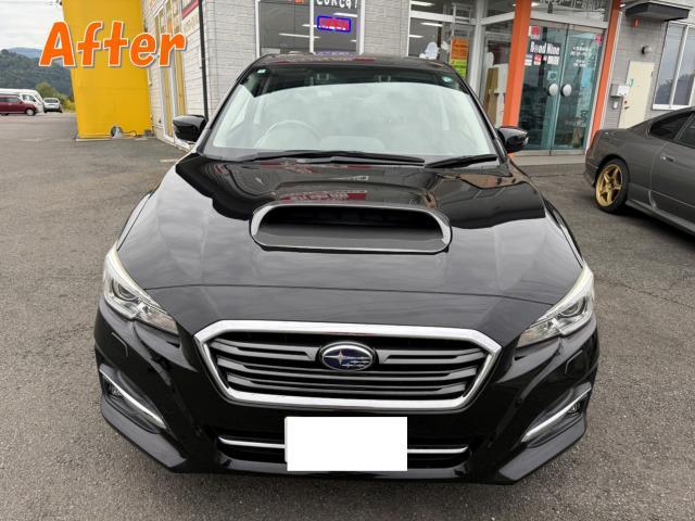 スバル レヴォーグ ボンネットダクト塗装 カスタム