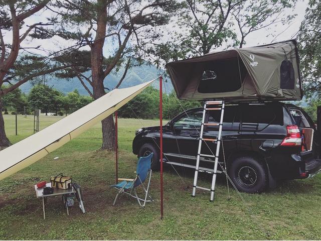 トヨタ　ランドクルーザープラド　ルーフテント　