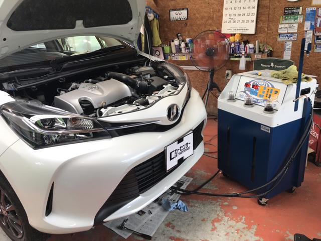 トヨタ　ヴィッツ　CVTF交換　トルコン太郎導入店