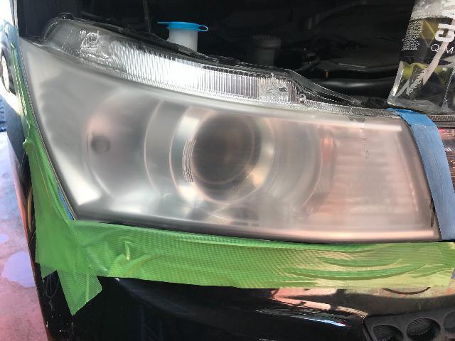 スズキ パレット ヘッドライトスチーマーコーティング 福島市 トルコン太郎設置店 MSG 