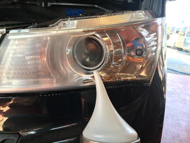 スズキ パレット ヘッドライトスチーマーコーティング 福島市 トルコン太郎設置店 MSG 