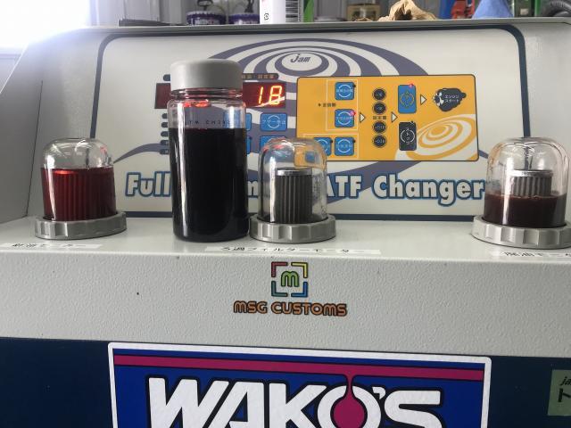 ダイハツ　ムーブ　L150　L152　ATF交換　オイルパン洗浄　ストレーナー交換　トルコ太郎　圧送交換　福島市MSG