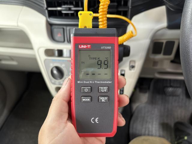 ダイハツ　ムーヴ　LA150S　　TEXA　エアコンガスクリーニング　エアコン修理　R134a　配管洗浄　真空引き　エアコン冷えない　コンプレッサーオイル　交換　エアコンガス補充　冷え改善　福島県　福島市　東北