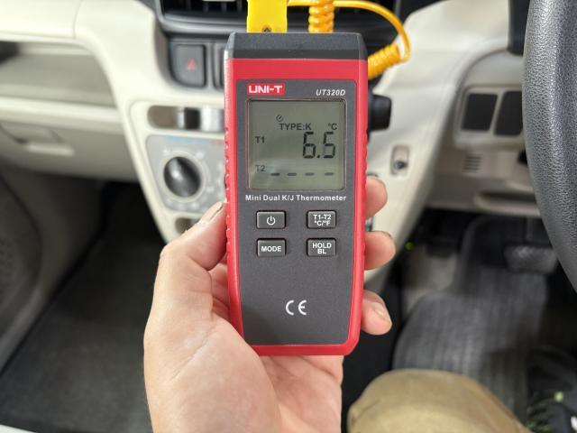 ダイハツ　ムーヴ　LA150S　　TEXA　エアコンガスクリーニング　エアコン修理　R134a　配管洗浄　真空引き　エアコン冷えない　コンプレッサーオイル　交換　エアコンガス補充　冷え改善　福島県　福島市　東北