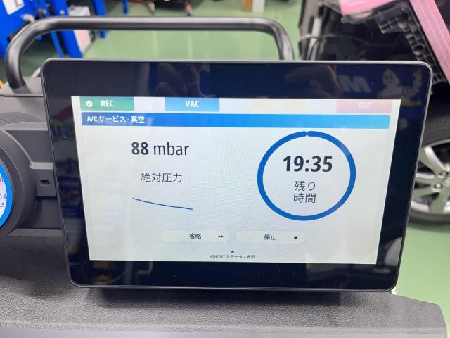 ダイハツ　ムーヴコンテ  L575S 　TEXA　エアコンガスクリーニング エアコン修理　エアコンガス補充　エアコン　R134a　配管洗浄　真空引き　エアコン冷えない　冷え改善　コンプレッサーオイル交換　福島県　福島市