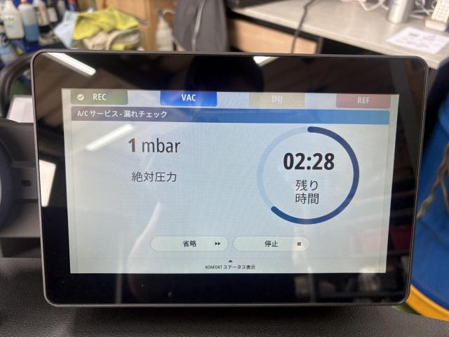 フォルクスワーゲン　ゴルフ 1JAPK　TEXA　エアコンガスクリーニング エアコンガス補充　エアコンガス規定量　エアコン修理　コンプレッサーオイル交換　配管洗浄　真空引き　エアコン冷えない　冷え改善　R134a　福島県　福島市