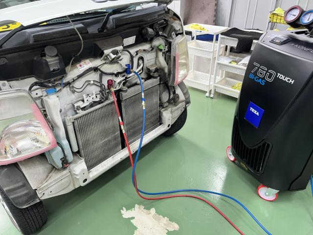 スズキ　キャリイトラック DA63T 　ファンモーター　交換　エアコン　エアコン修理　TEXA　エアコンガスクリーニング　エアコン冷えない　冷え改善　　電装系修理