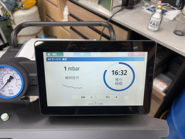 スバル レヴォーグ VM4 TEXA エアコンガスクリーニング 配管洗浄 真空引き エアコンガス補充 コンプレッサーオイル 交換 補充 R134a PAG エアコン冷えない 冷え改善 福島県 福島市 東北