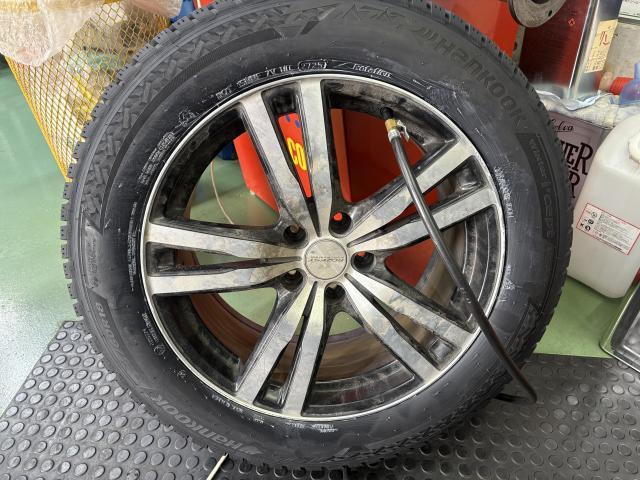 トヨタ　ハリアー MXUA80　スタッドレスタイヤ　ハンコック　タイヤ交換 新品タイヤ　交換　タイヤ入れ替え　タイヤ販売　ホイール販売　ビード　　エア漏れ　エアバルブ　ホイールバランス　タイヤチェンジャー　バランス調整 福島県　福島市　