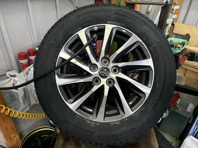 トヨタ　ヴェルファイア　AGH30 スタッドレスタイヤ　ハンコック　タイヤ交換 新品タイヤ　交換　タイヤ入れ替え　タイヤ販売　ホイール販売　ビード　　エア漏れ　エアバルブ　ホイールバランス　タイヤチェンジャー　バランス調整 福島県　福島市　