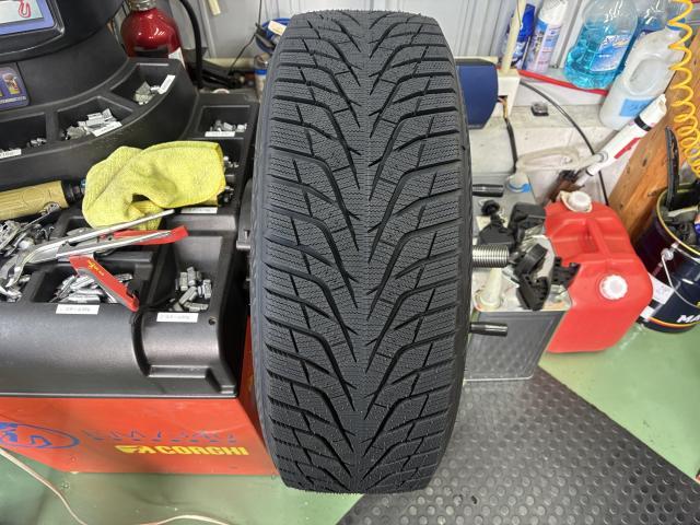 トヨタ　ヴェルファイア　AGH30 スタッドレスタイヤ　ハンコック　タイヤ交換 新品タイヤ　交換　タイヤ入れ替え　タイヤ販売　ホイール販売　ビード　　エア漏れ　エアバルブ　ホイールバランス　タイヤチェンジャー　バランス調整 福島県　福島市　