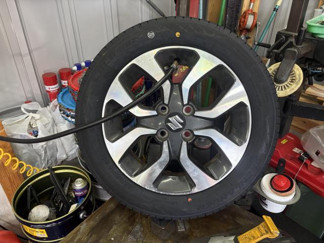 スズキ　ソリオバンディット MA36S　タイヤ交換　持ち込み 新品タイヤ サマータイヤ　交換　タイヤ入れ替え　タイヤ販売　ホイール販売　　エアバルブ　ホイールバランス　バランス調整 福島県