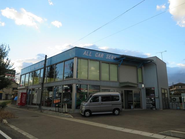 弊社の常設展示場【オールカーサービス】国道４号線沿いです。住所：福島県伊達市岡前７番地１