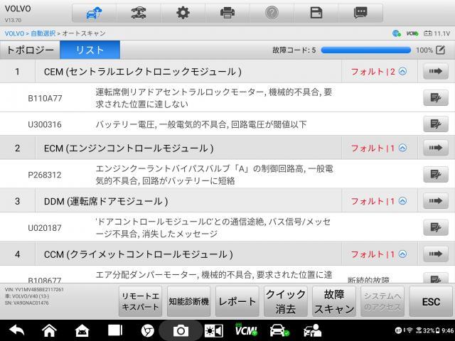 静かなトラブルですが重大トラブルの可能性も・・・
VOLVO V40 FB MB 4164 暖機に時間がかかる ヒーターがぬるい クーラントバイパスバルブ 故障 点検 修理 故障診断