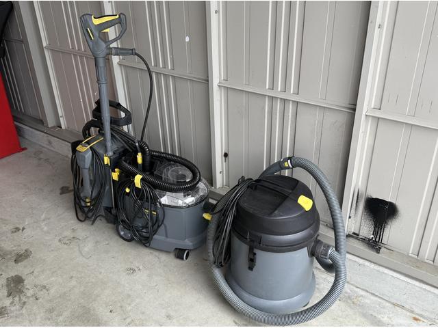 ケルヒャー清掃器具を使用して、綺麗に仕上げて車両を展示しております！ぜひ現車をご覧になってください！