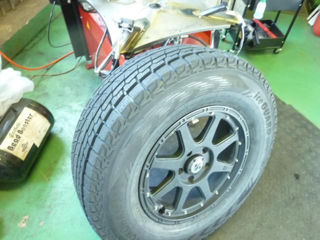 ラングラー　265/70R17持込タイヤ組替作業