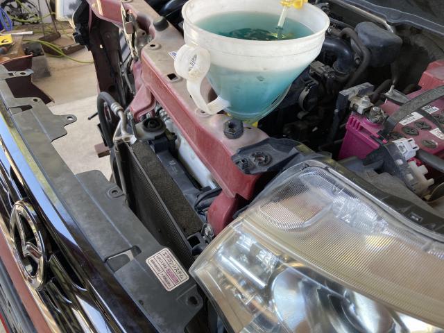 マツダ　フレアワゴン　電装系修理　電動ファン交換　