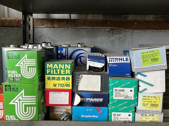 消耗パーツも多数在庫しております。