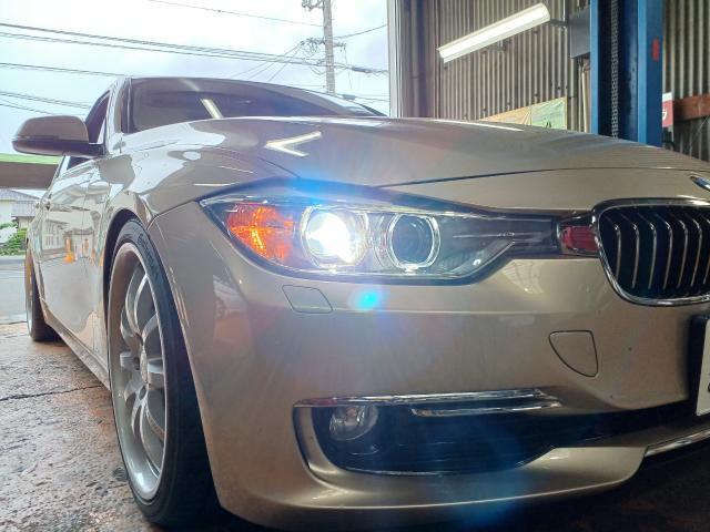 BMW　３シリーズ　車高調交換　BMW車高調交換　持ち込み部品　BMW持ち込み部品　BMW3　岡山　岡山市　岡山市南区　北区　東区　中区　南区豊成　浦安　青江　福富　藤田　倉敷市　玉野市　備前市　総社市　赤磐市　瀬戸内市　笠岡市