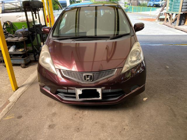 ホンダ　フィット　ヘッドライト　ヘッドライトクリーニング　ヘッドライトスチーマー