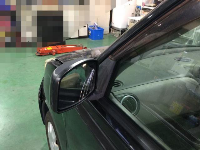 スズキ アルト バンパー割れ 前タイヤ上フェンダー・ドアミラー キズ・へこみ直し 広島市南区 カーコンビニ倶楽部