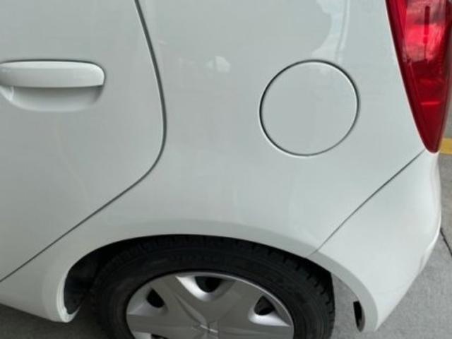 三菱 コルト 後ろタイヤ上(クォーター) 大きなキズ・へこみ直し 交換ではなく板金塗装 広島市南区