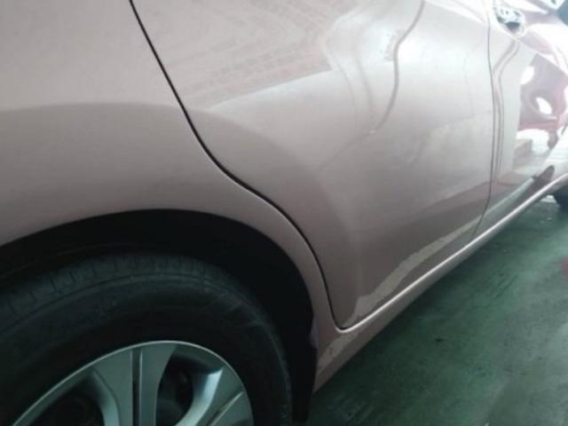 日産 ノート 後ろのドアとその横クォーター キズ・へこみ直し 広島市南区 板金塗装