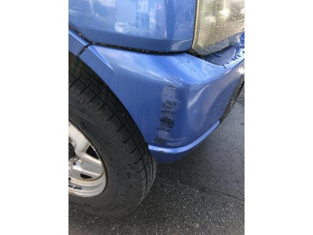 スズキ　ジムニー　バンパーキズ・へこみ直し　広島市南区　板金塗装