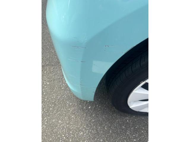 スズキ　スペーシア　フロントバンパー　キズ・へこみ直し　広島市南区　バンパー修理