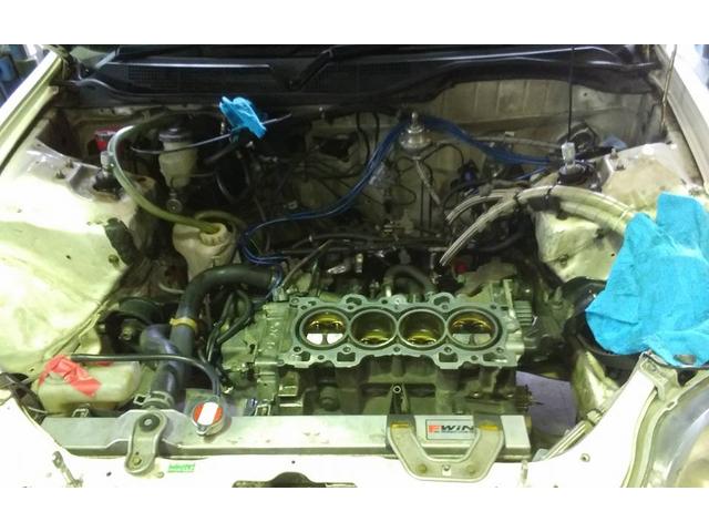 エンジン分解組み立て　【岡山市　レースカー　レストア　そのた車検・修理・取付お任せください】