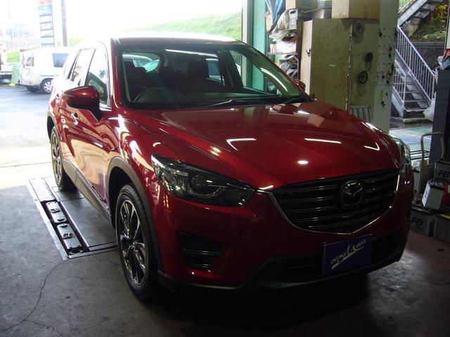 マツダ　CX-5　コーティング　撥水洗車も福山の奥野モータース