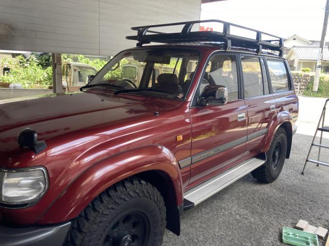 ランクル　ルーフラック　ルーフキャリア　ランクル80車・バイク・自転車