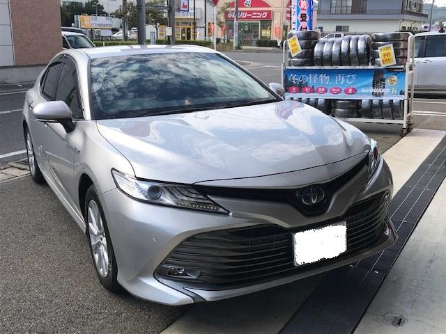 カムリ シートカバー 取付け　[ 尾道市 販売 車検 板金 塗装 パーツ 持込取付 クライス AXVH70 CAMRY spycytune スパイシー ] 