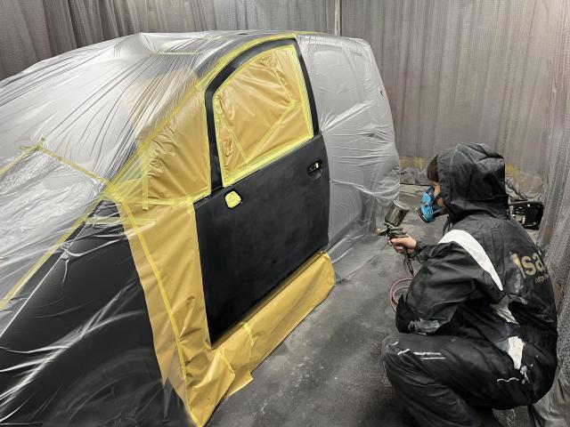 三菱　コルト　ﾄﾞｱ塗装　＃広島市#中区#西区#佐伯区#安佐南区#廿日市市#大竹市