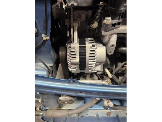 三菱　ｅＫワゴン　オルタネーター交換【鳥取県　鳥取市で持込でのタイヤ交換・ナビ・ETC・ドライブレコーダー等のパーツ取付・車検・整備・修理の事なら智頭石油　オーレ叶　へ！】