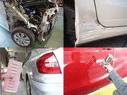 鈑金、塗装ブース完備　傷・凹み修理も自社工場で行っております！