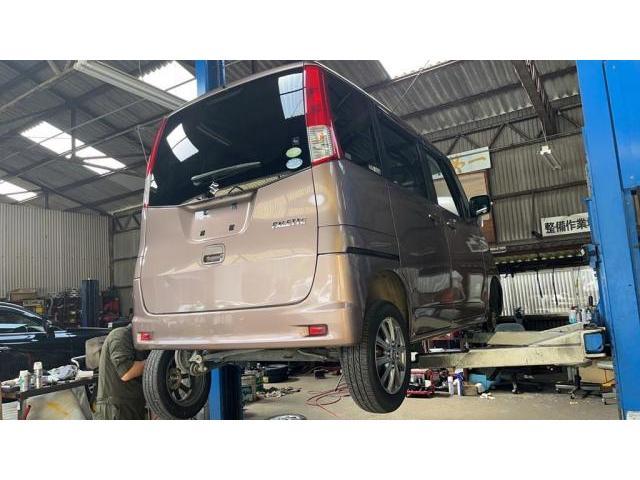 スズキ　パレット　ホイール・タイヤ交換【吉備中央町　高梁市　真庭市　総社市　岡山市北区　美咲町　持込でのタイヤ交換・各種パーツ取付・修理・キズ、凹み修理・車検整備の事なら賀陽モータースへお任せ下さい！】