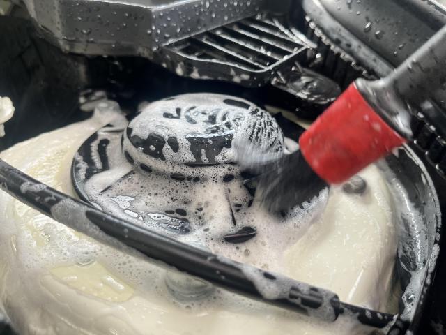 MINI ミニ　ミニクーパー　F系MINI ガラスコーティング　ポリマーコーティング　ボディ研磨　撥水コーティング　ナノグラフェン　ウォータースポット　岡山市　南区　