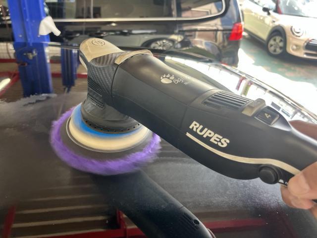 MINI ミニ　ミニクーパー　F系MINI ガラスコーティング　ポリマーコーティング　ボディ研磨　撥水コーティング　ナノグラフェン　ウォータースポット　岡山市　南区　