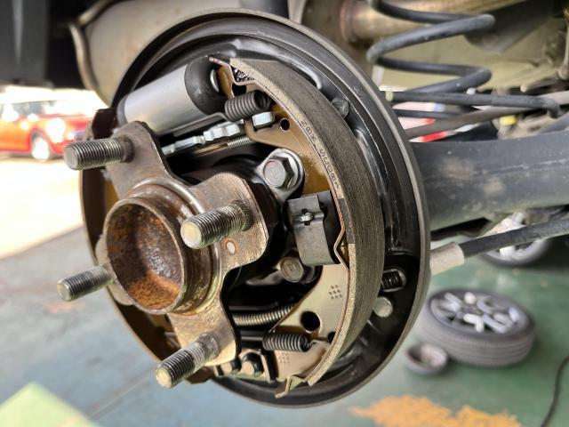 スズキ　クロスビー　12ヶ月点検　1年点検　ロアボールジョイントブーツ交換　タイロッドエンドブーツ交換　岡山市　南区　