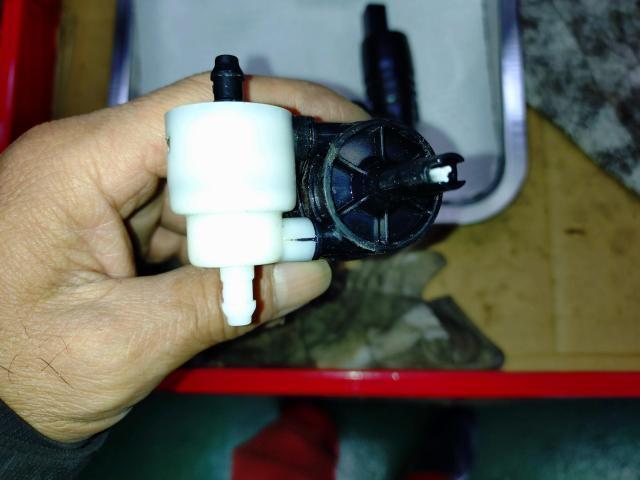 ＭＩＮＩ　ＭＩＮＩ　その他修理・整備　 F55MINI クーパーS
ウォッシャーモーター交換　岡山市　南区　