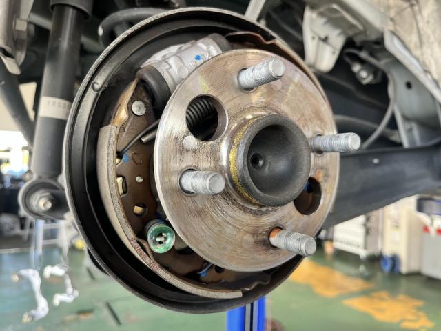 ダイハツ　ハイゼット　納車前点検/整備　バッテリー交換　防腐塗装　岡山市　南区　