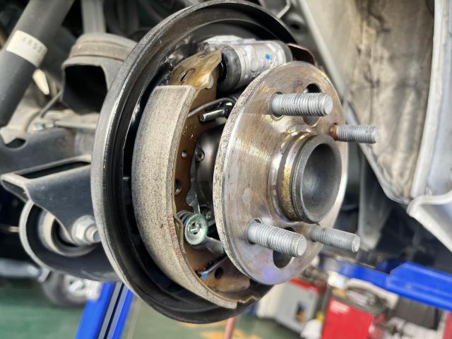 ダイハツ　ハイゼット　納車前点検/整備　バッテリー交換　防腐塗装　岡山市　南区　