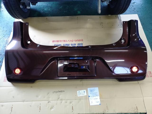 日産　デイズ　板金・外装補修  ボンネット、リアバンパー交換　岡山市　南区