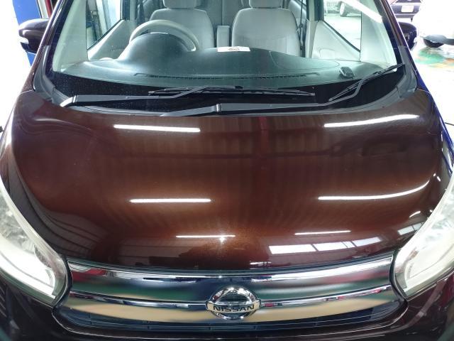 日産　デイズ　板金・外装補修  ボンネット、リアバンパー交換　岡山市　南区